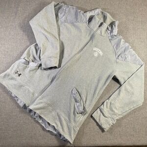 Under Armour Queens College Fleece Full Zip Jacket Womens Large Grey